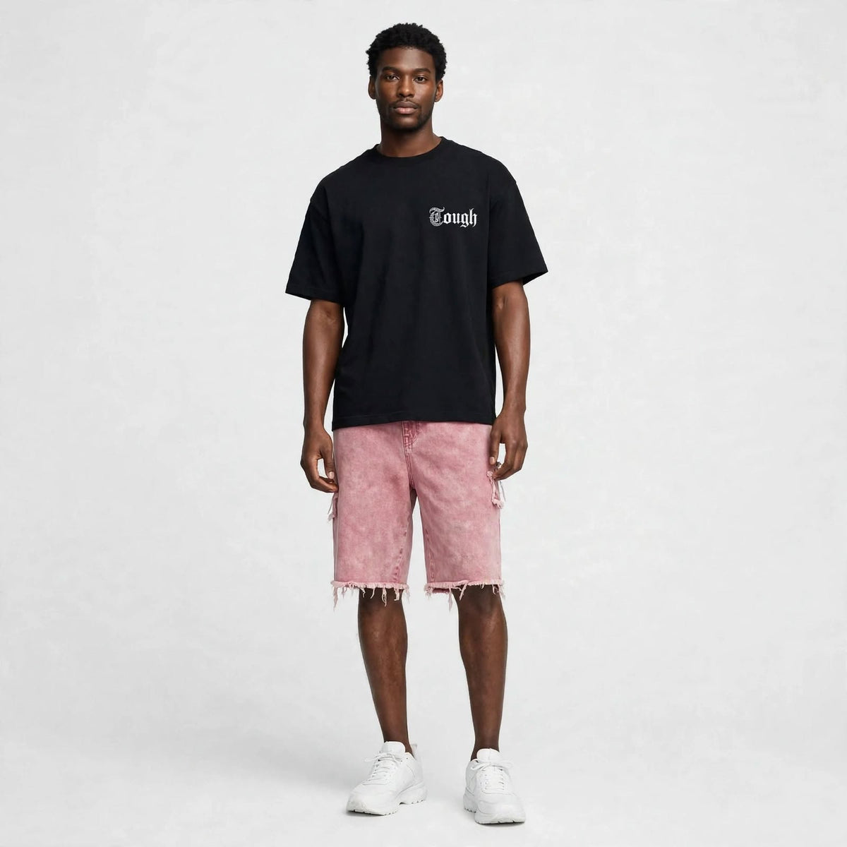 Mens american high street star ripped frayed denim shorts  (30% OFF)  Now $7000