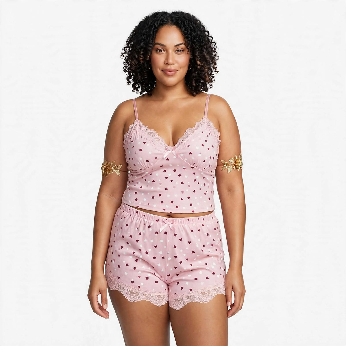 2pc heart lace shorts set.   (30% OFF)  Now $7000